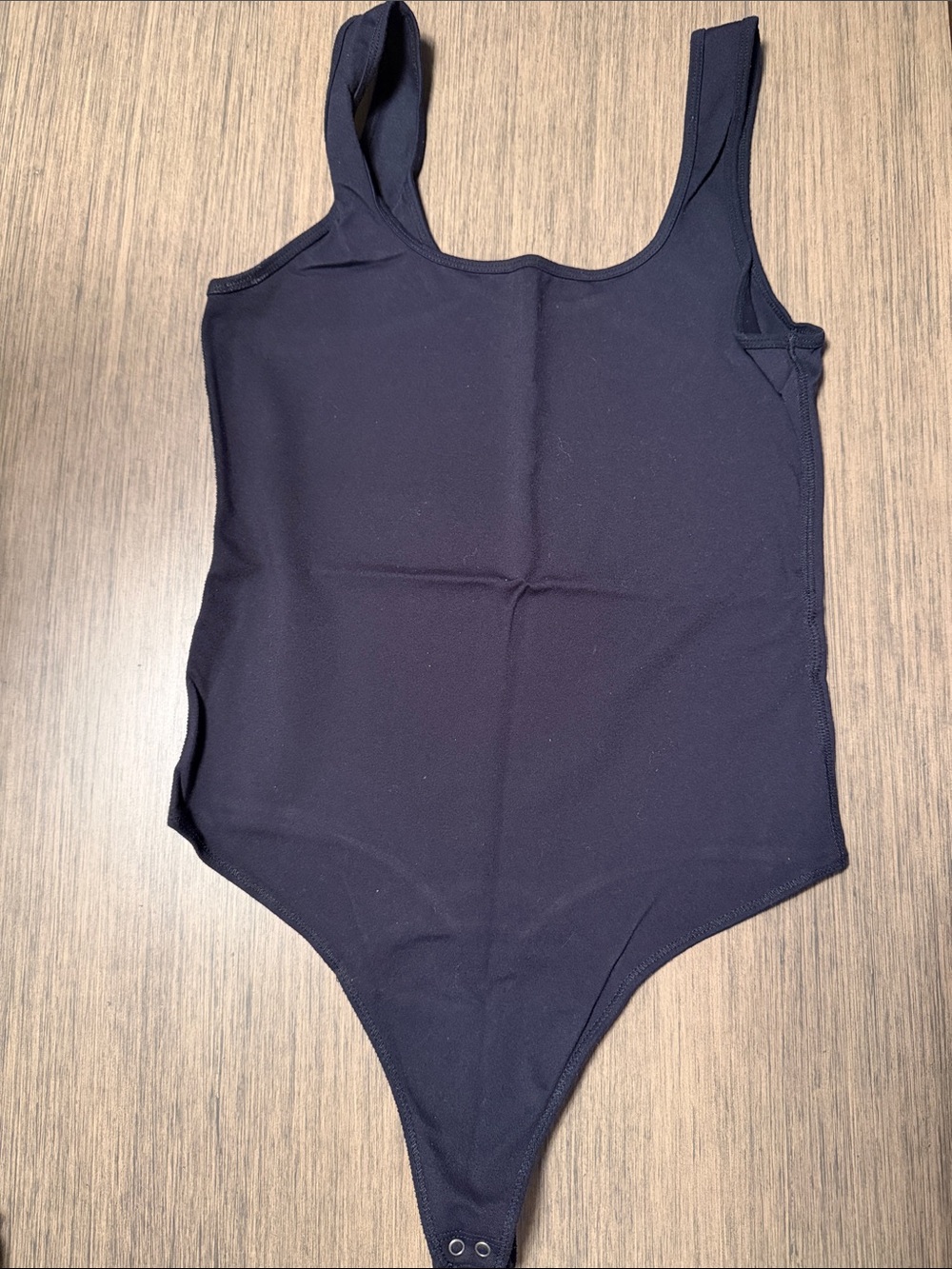 Scoop-Neck Bodysuit with Button Closure